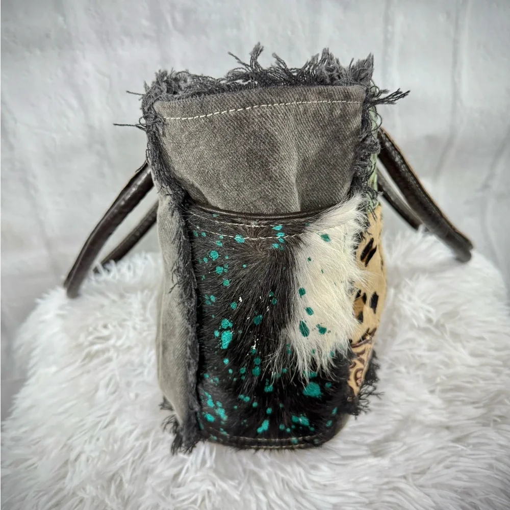SOLDMyra Bag Artemis Canvas & Hairon Bag S-5204 - Picture 6 of 14
